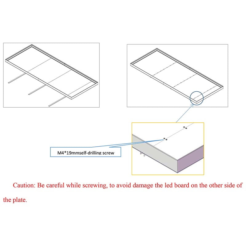 Ceiling light boxes Assembling-4