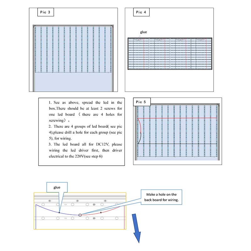 Ceiling light boxes Assembling-6