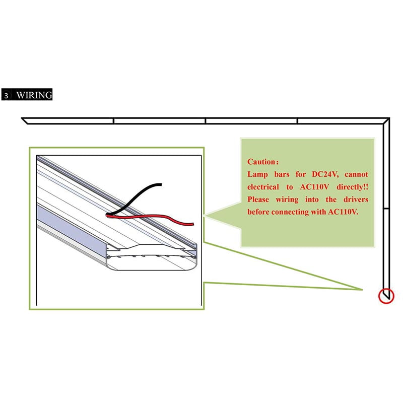 Garage LED Lights Assembling-4