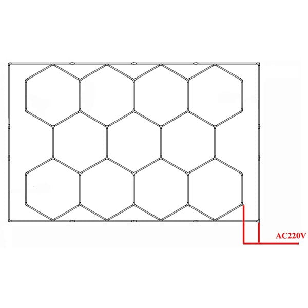 Hex LED lights Circuit Diagram-2