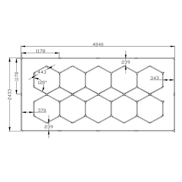 Honeycomb LED light Circuit Diagram-1