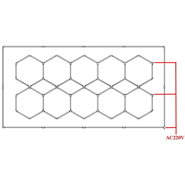 Honeycomb LED light Circuit Diagram-2