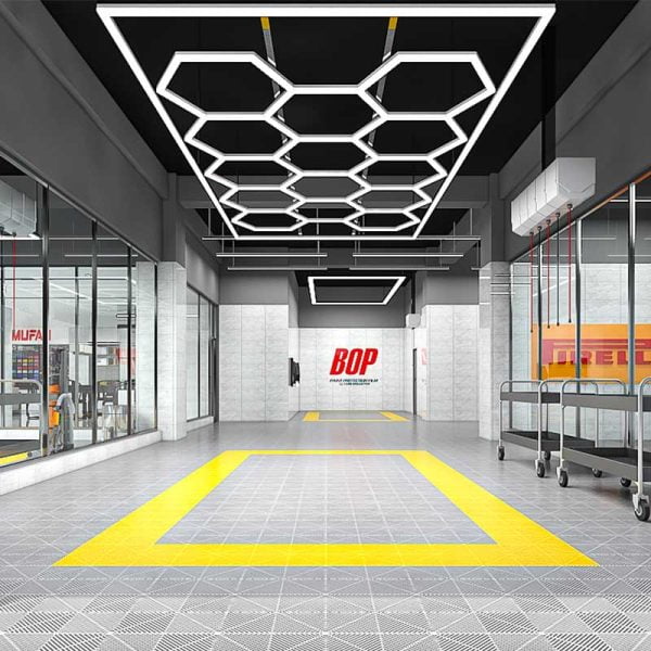 garage hex lighting