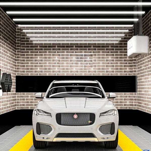 garage lighting for car detailing