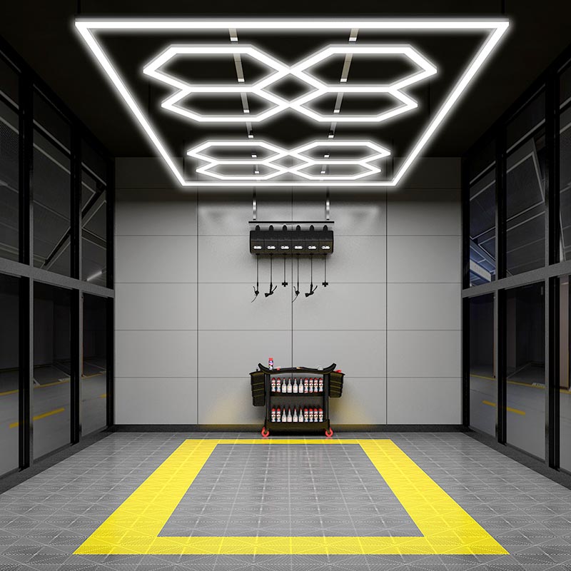 Honeycomb Lighting For Garage Car Workshop LED Light