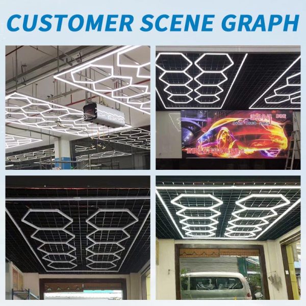 hexagon shaped lights