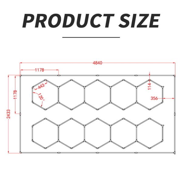 hexagon wall led lights