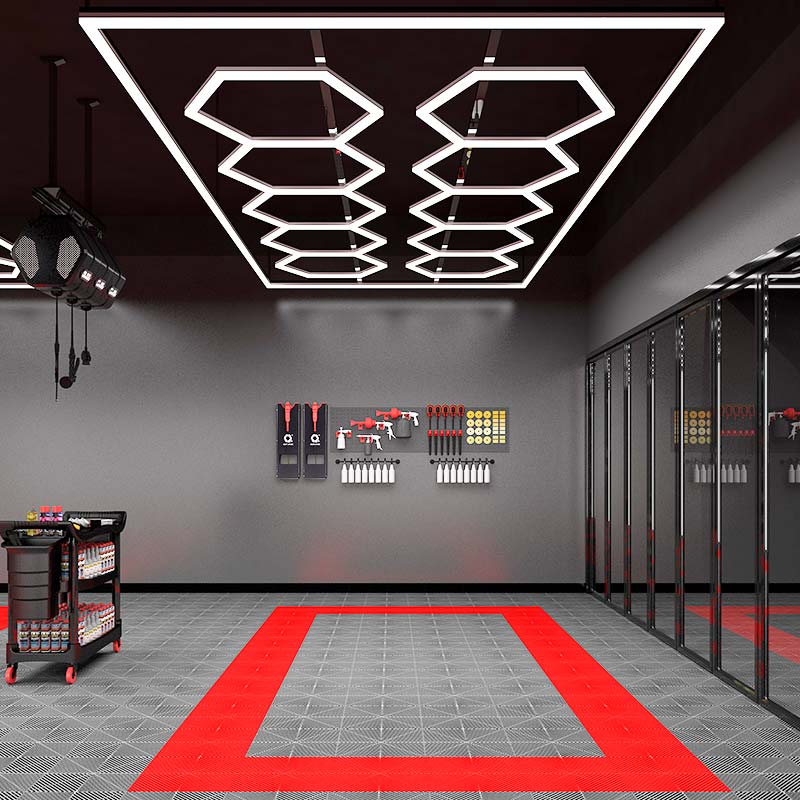 Detailing LED Light Hex Lights LED Garage Light Hexagon Garage