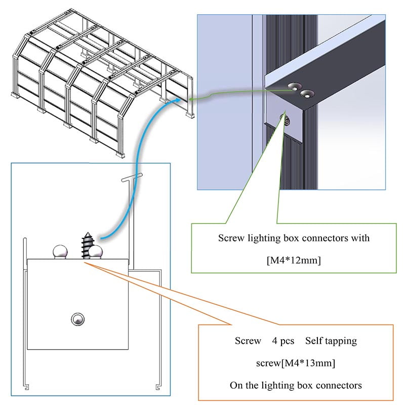 light tunnel detailing Assembling-6