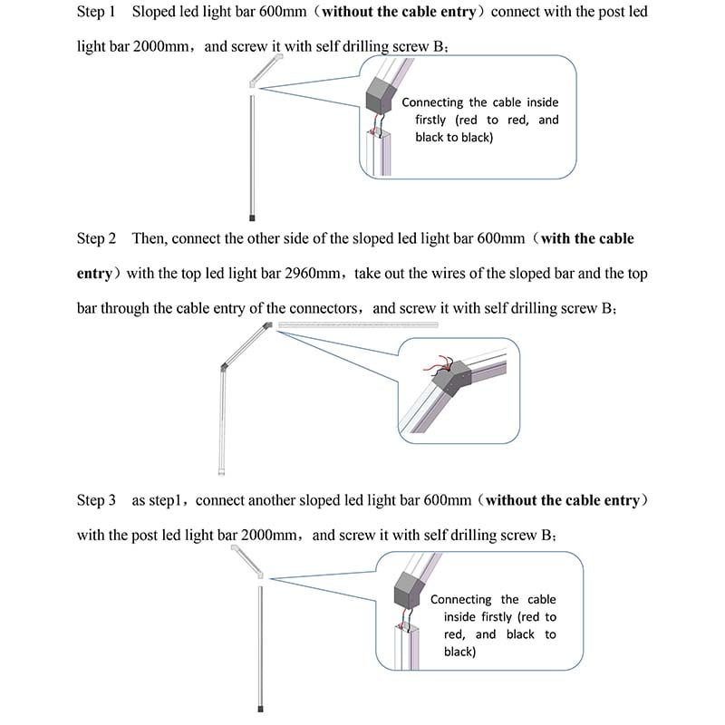 light tunnel led Assembling-1