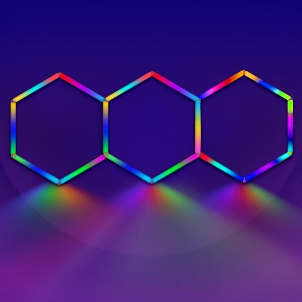 rgb lights hexagon