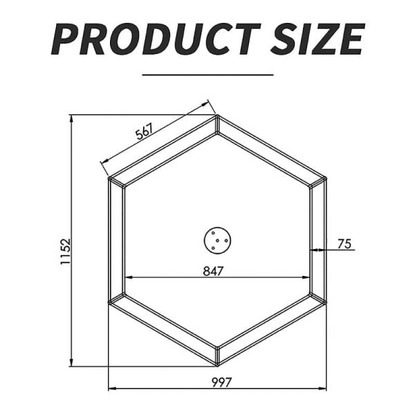 wall hexagon lights