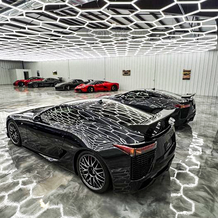 honeycomb led lights for garage