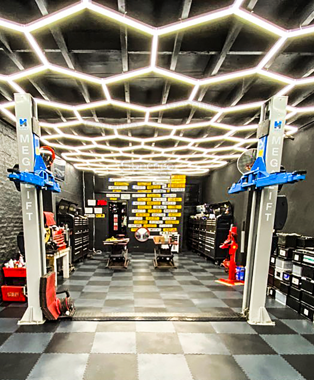hexagon led lights for garage