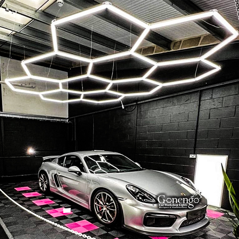 led hexagon lights for garage