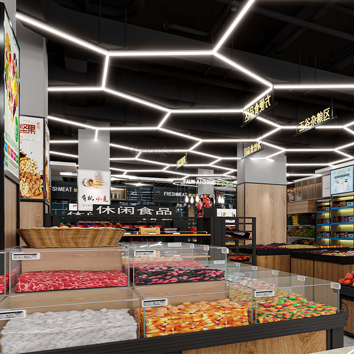 led hexagon light for veggie