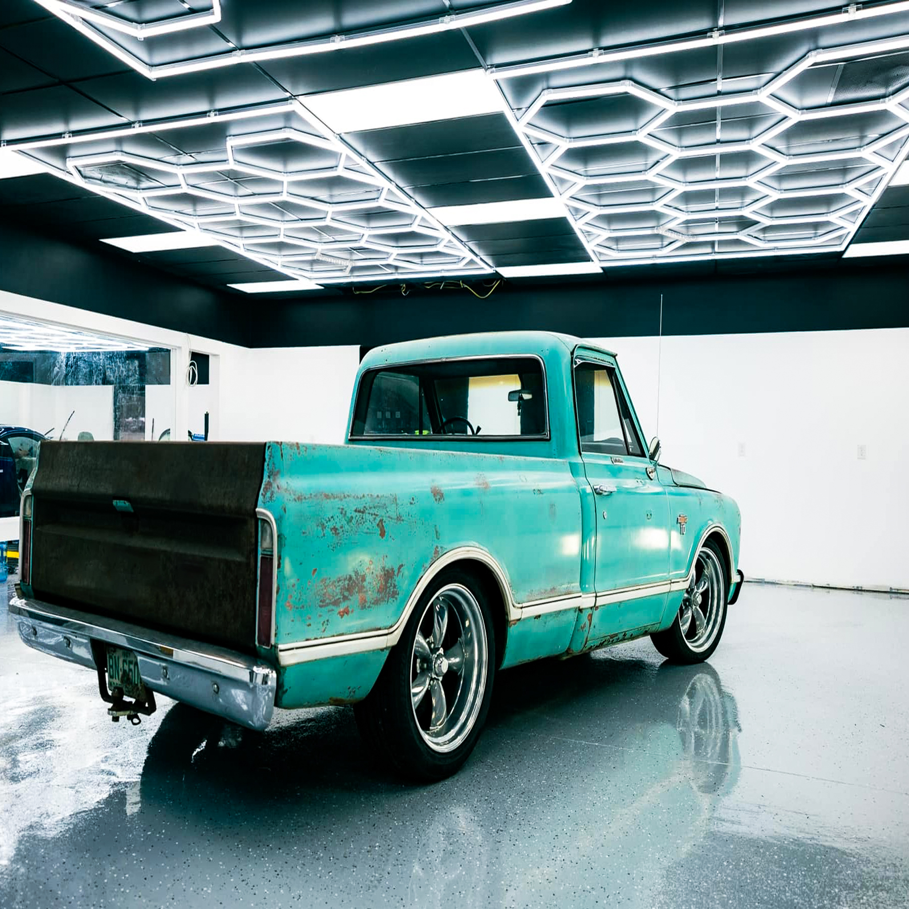 hexagon light for garage