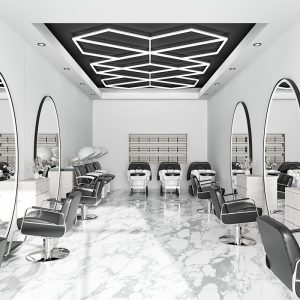 Garage geometric LED light