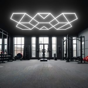 LED geometric ceiling light for ceiling