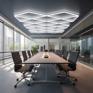 LED geometric light for office