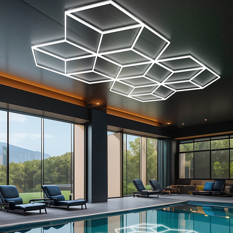 double heart shape ceiling light for ceiling