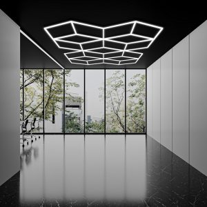 double heart shape ceiling light for detailing