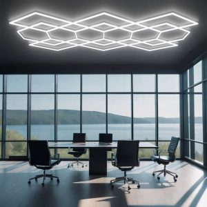 garage ceiling geometric light for office