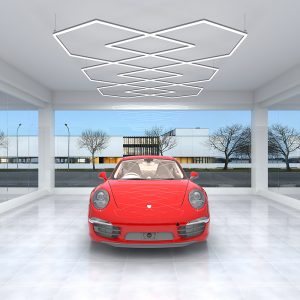 garage geometric decor light