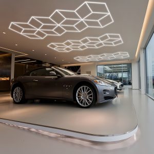 garage polygon LED geometric ceiling light