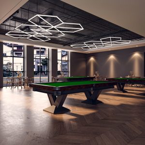 geometric LED ceiling light