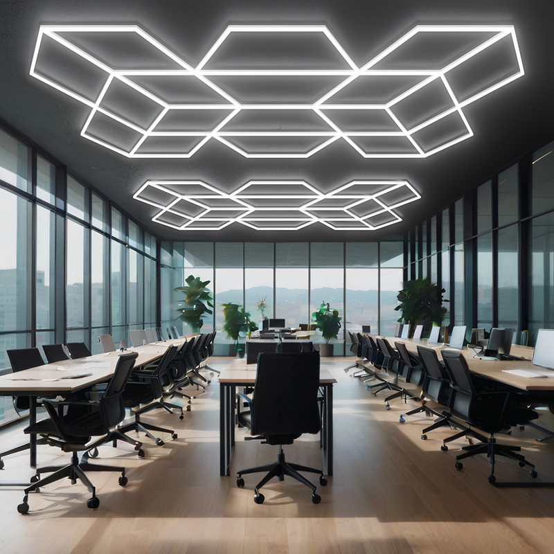 geometric polygonal LED light