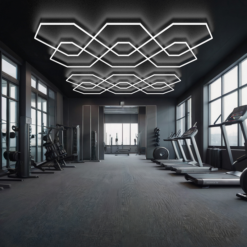 indoor polygonal LED garage ceiling light