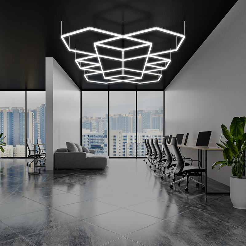 polygon hexagonal LED light ceiling