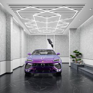 polygon hexagonal LED light for detailing