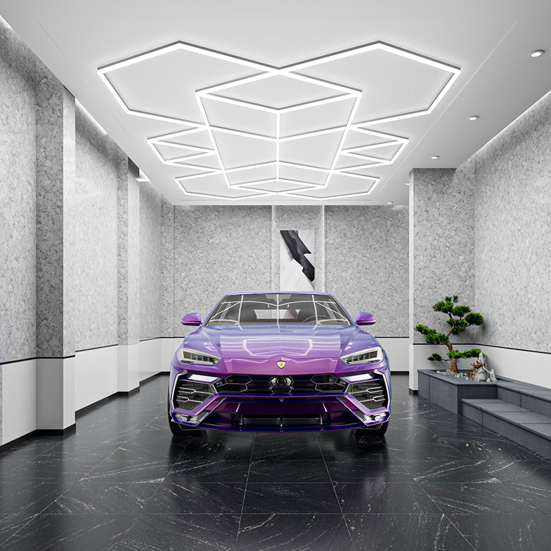 polygon hexagonal LED light