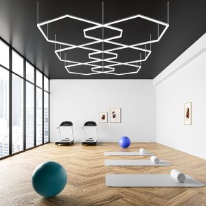 polygonal LED ceiling light