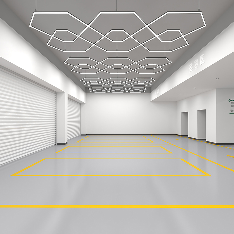polygonal LED garage ceiling light