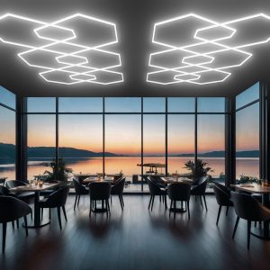 polygonal LED garage ceiling light for ceiling