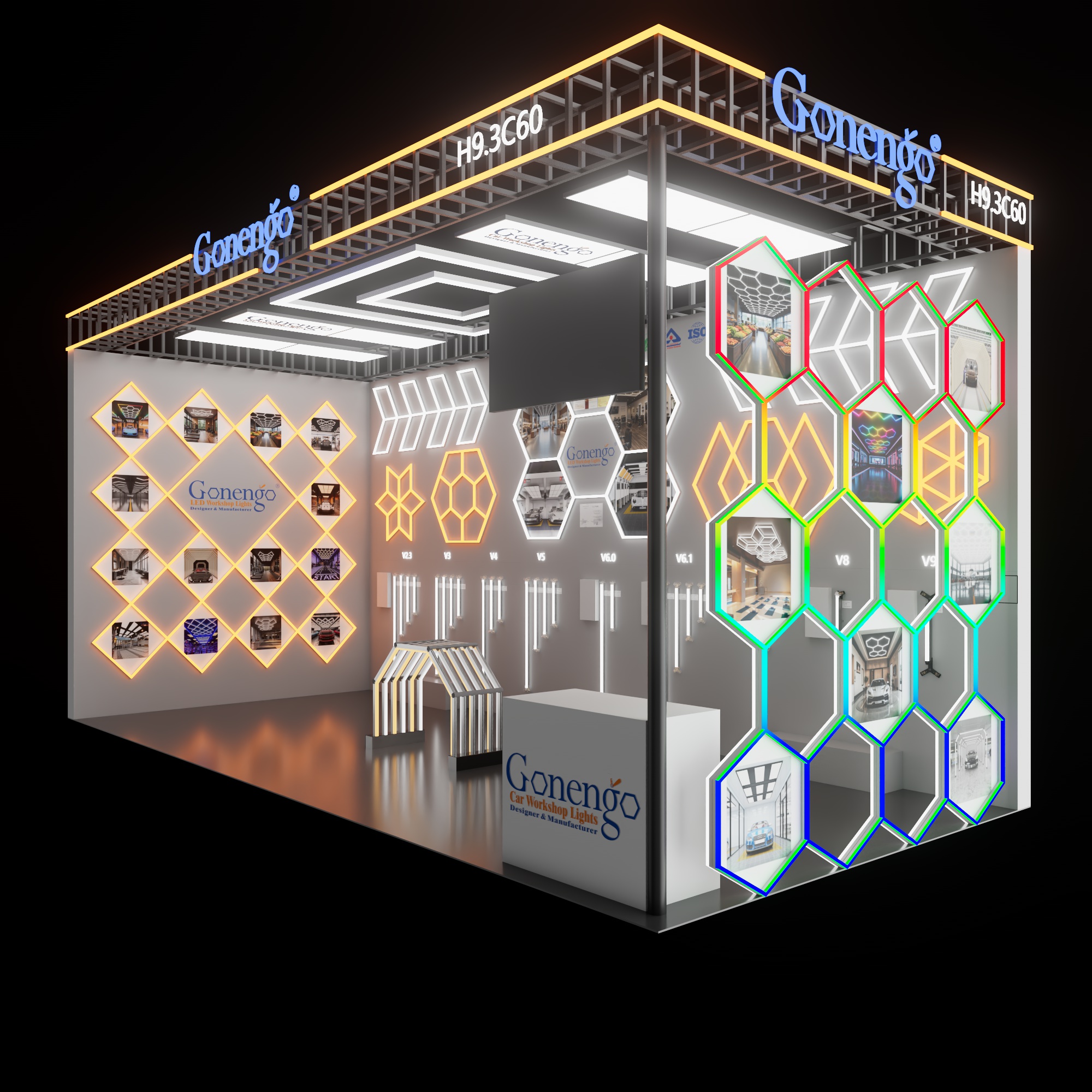 hexagon lighting