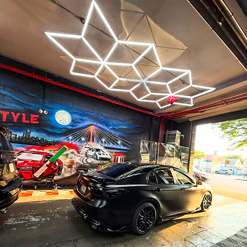 geometric LED lights