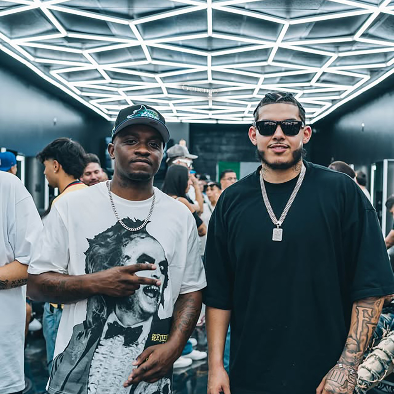 las luces LED geométricas