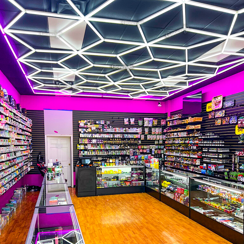 geometric LED lights for vape