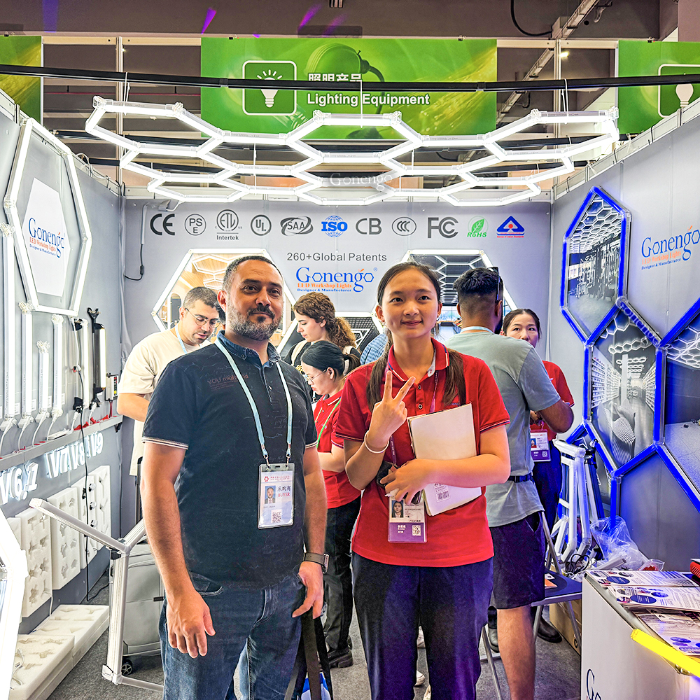 Luces LED hexagonales