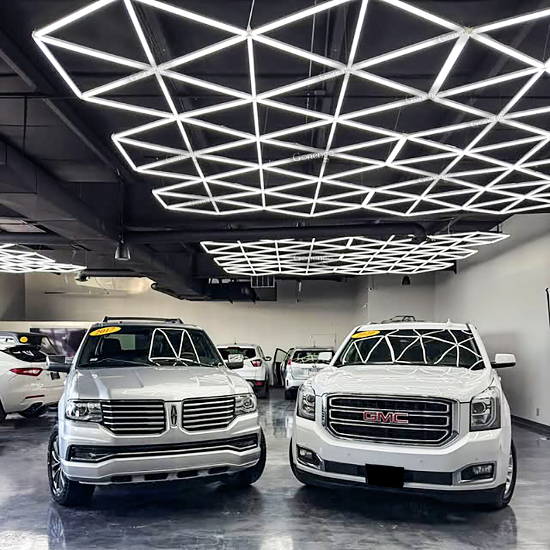 geometric LED lights