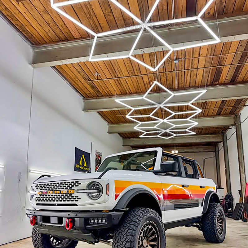 geometric LED lights