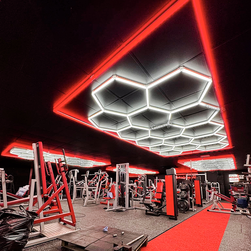 RGB шестиугольные светильники