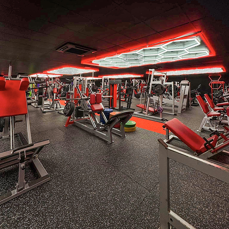 RGB hexagon lights for gym