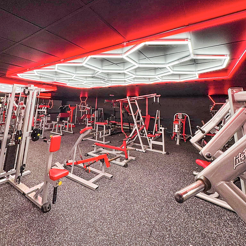 RGB hexagon lights for gym