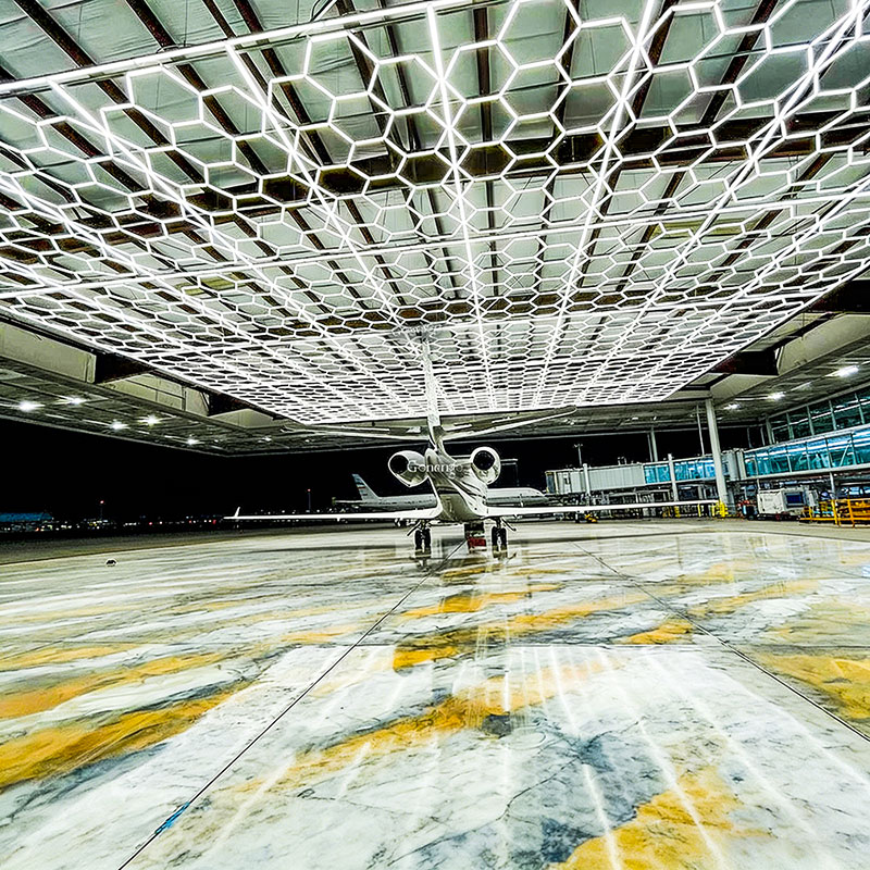 إضاءات LED على شكل خلية النحل