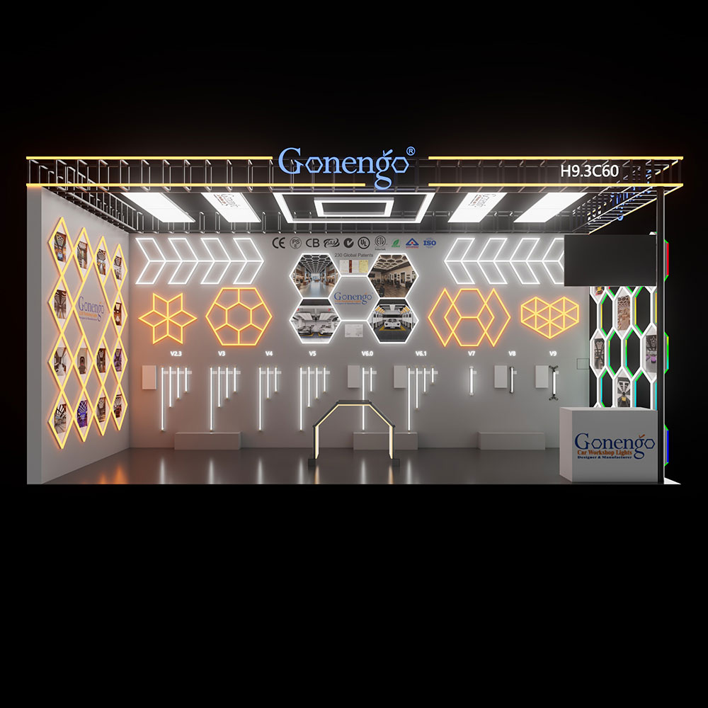 geometric-LED-lights-for-garage